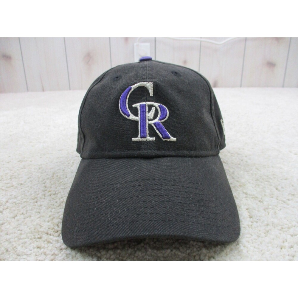 Colorado Rockies Hat Cap Strap Back One Size Black New Era MLB Baseball Mens